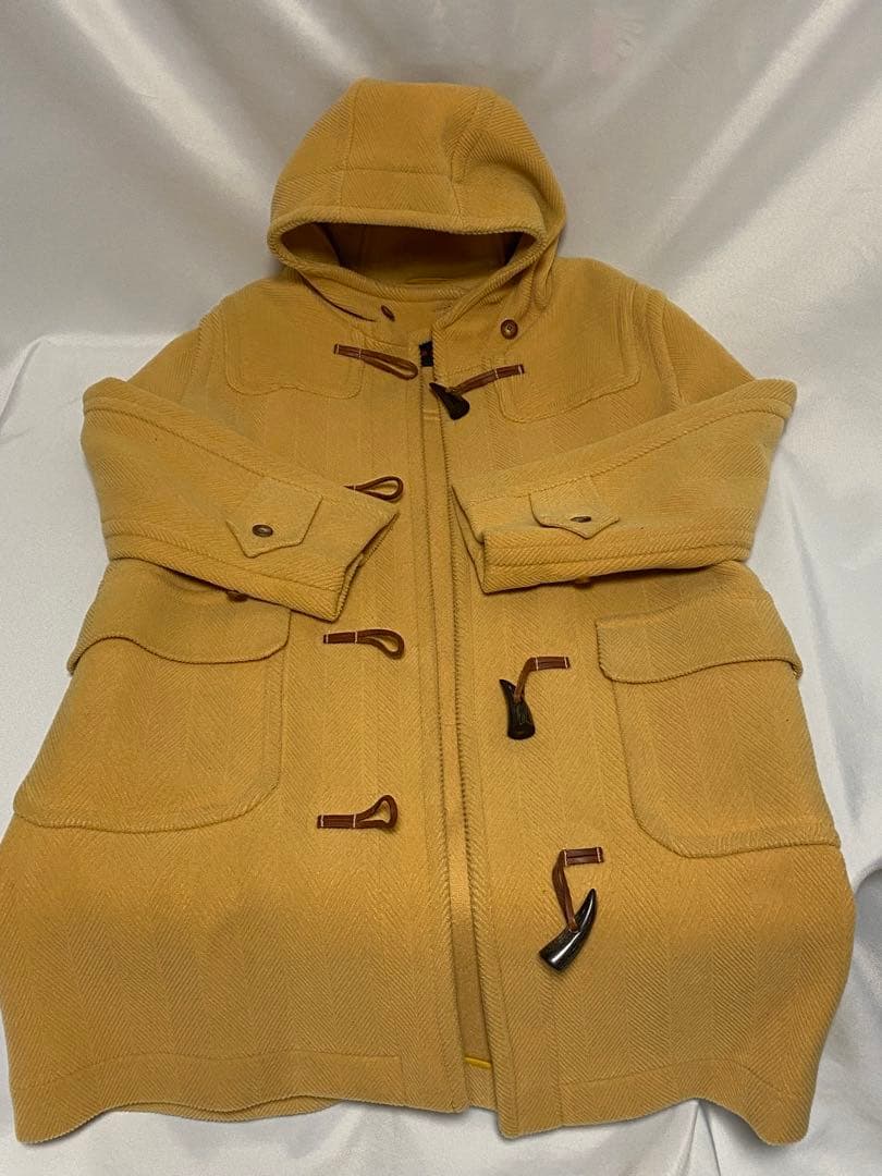 2177❣️ オールドイングランド ダッフルコート ヘリンボーン イエロー