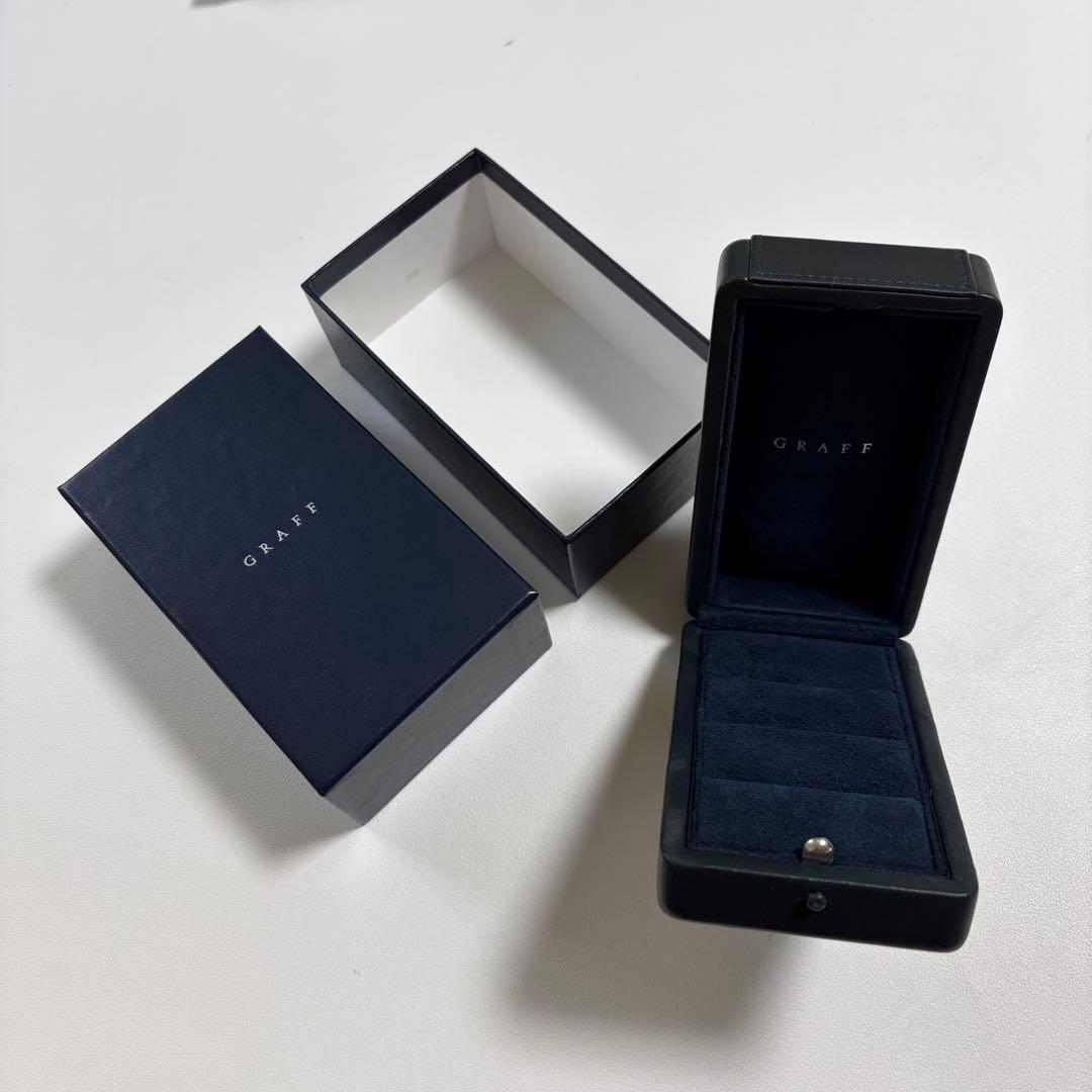 美品　グラフ　ペアリングケース　結婚指輪　空箱　ジュエリーボックス　旧型