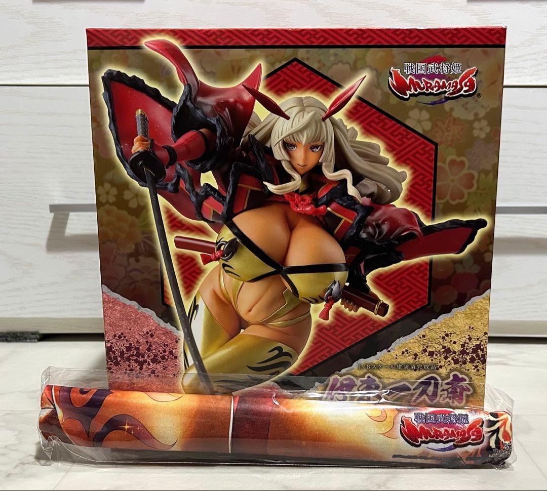 戦国武将姫 伊東一刀斎 アンテナショップ限定版　フィギュア タペストリー付き