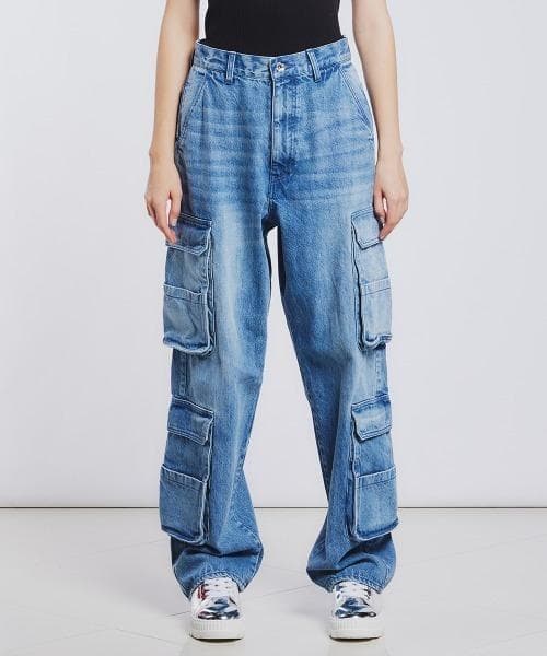 ダブルスタンダードクロージング デニムワイドカーゴパンツ サイズ36