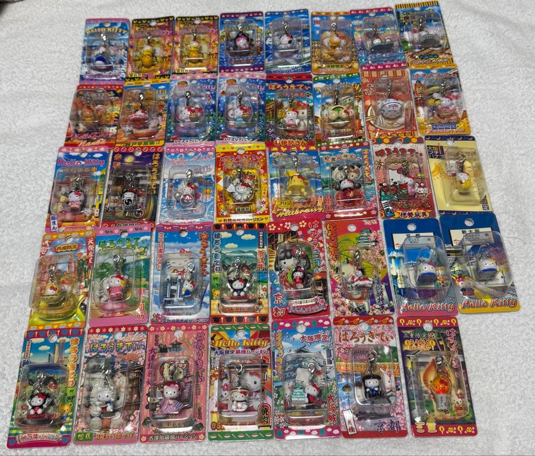 ご当地ハローキティ ファスナーマスコット39個セット 難あり 近畿地方6