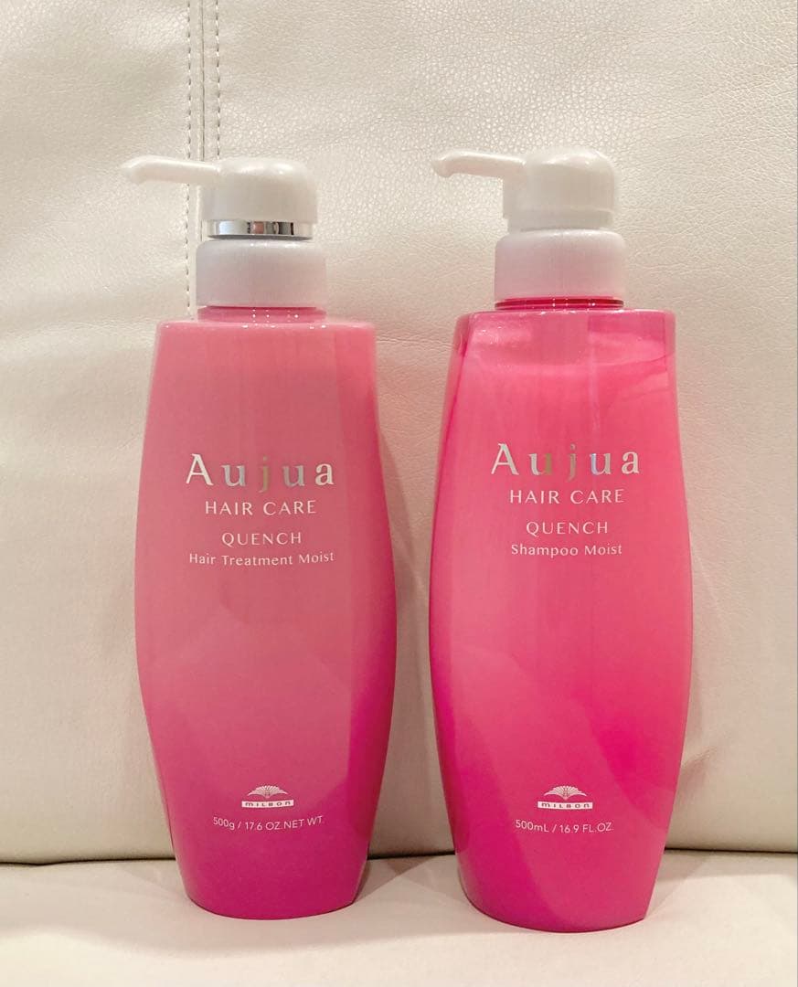 オージュア クエンチモイスト シャンプー500ml　トリートメント500g箱なし