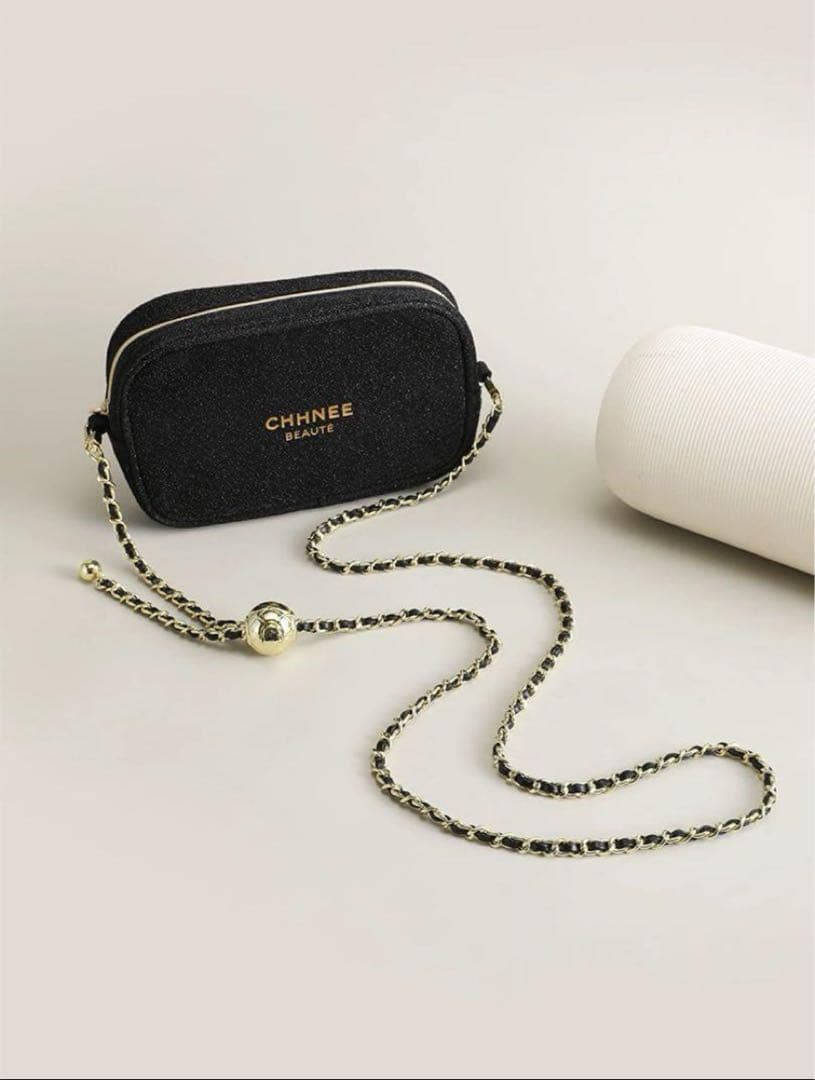 CHANEL シャネル ノベルティ ポーチ ショルダーバッグ ブラック - メルカリ