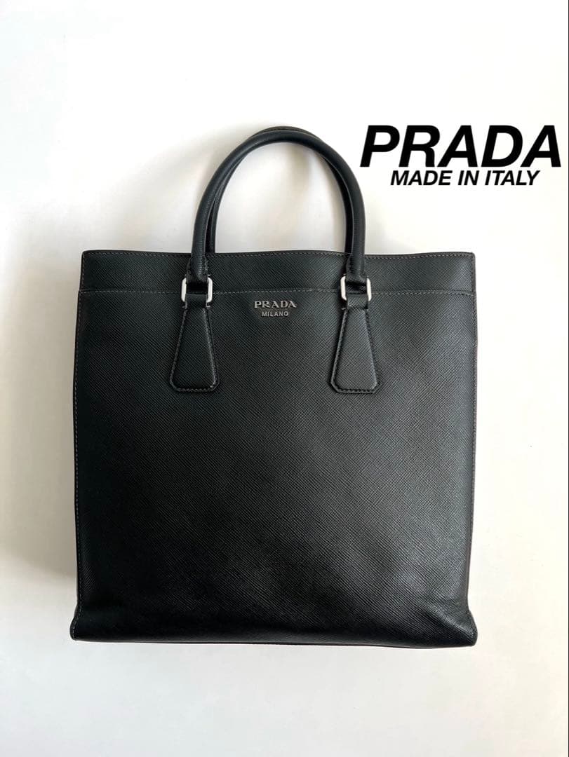 バッグ PRADA SAFFIANO LEATHER TOTE HAND BAG