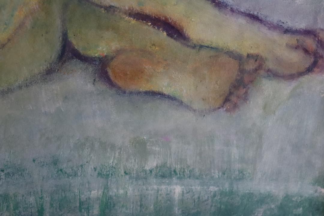 真作保証 和気史郎 「横たわる裸婦」 肉筆12号 1977年 スピリチャル