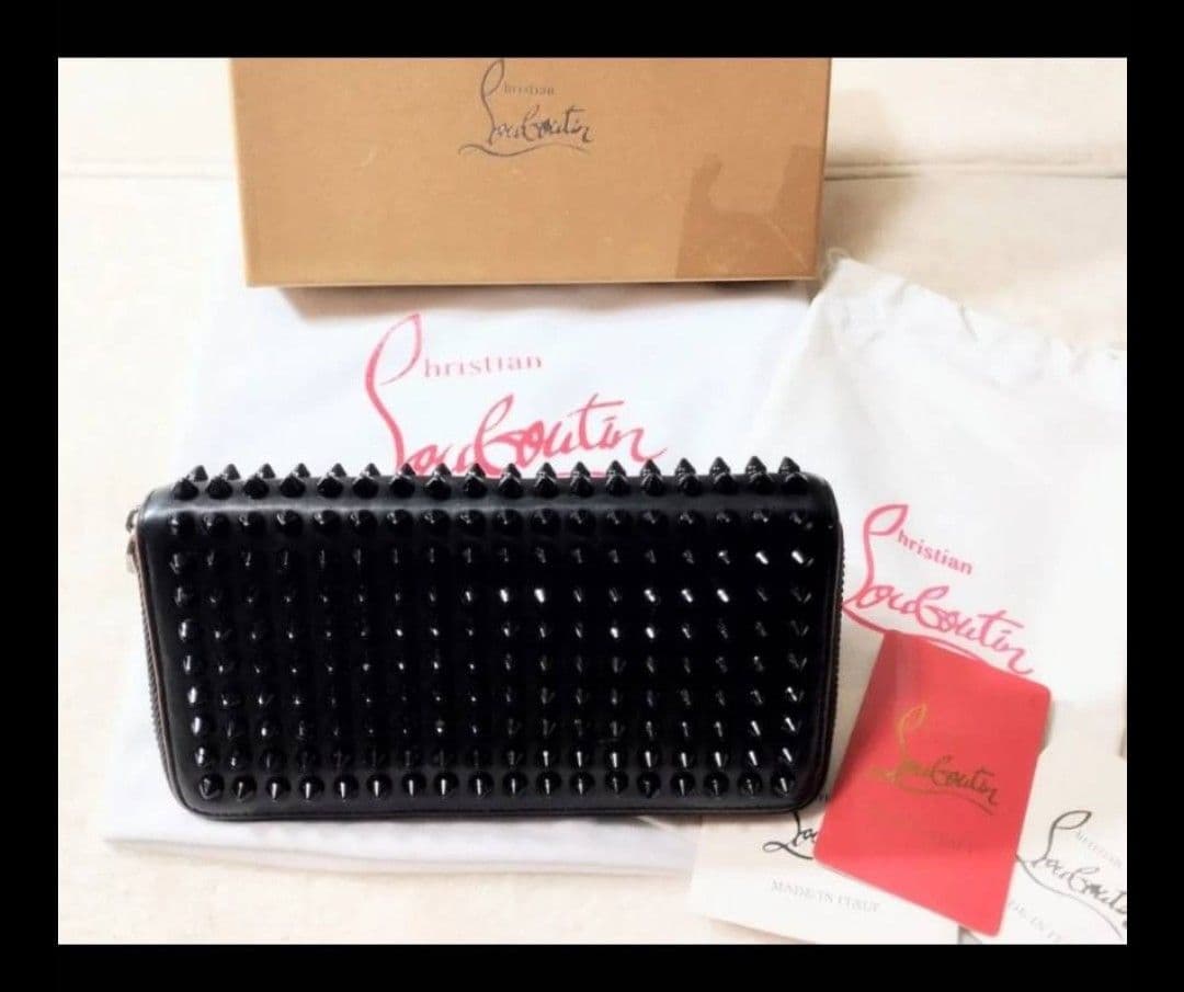 クリスチャンルブタン　長財布　財布　美品 クリスチャンルブタン/長財布/パネトーネ/黒/型番：1185061の買取実績