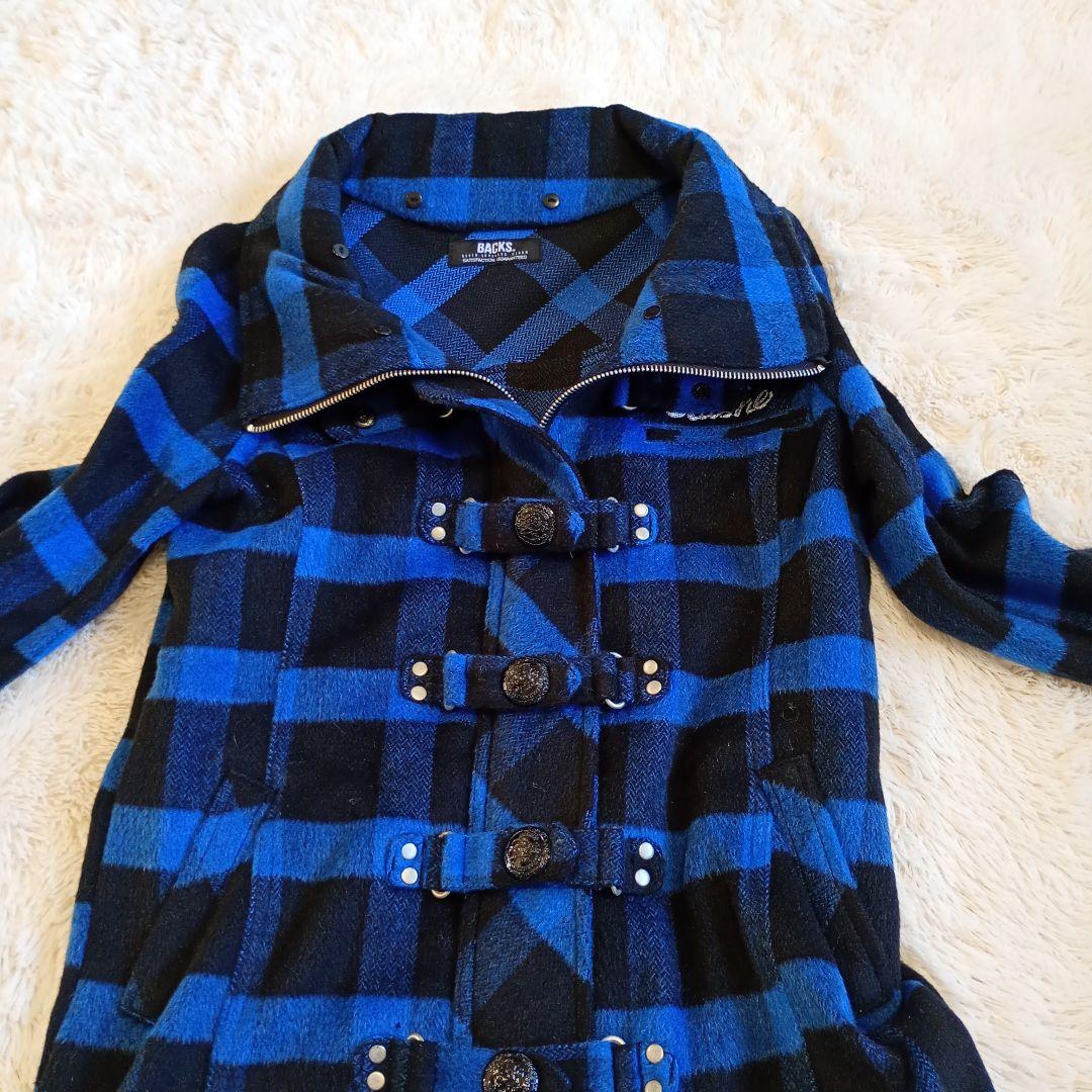 Y2K グランジ ナポレオン チェック 短丈 ジャケット 平成ギャル パンク