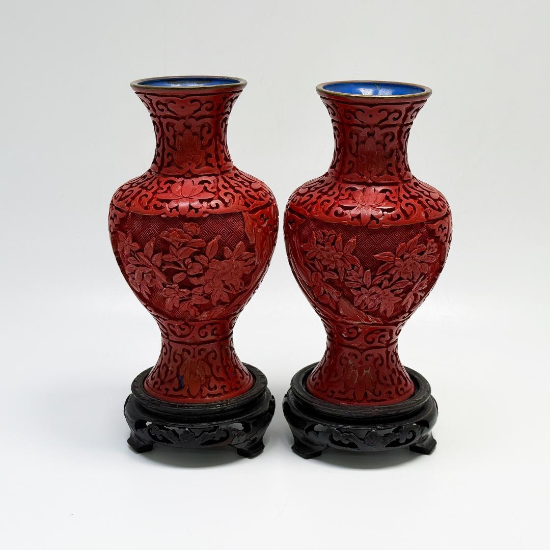中国美術 堆朱 花瓶 紅雕漆花瓶花器 台座付 2個セット 2026年最新】Yahoo!オークション -中国堆朱花瓶の中古品・新品・未使用