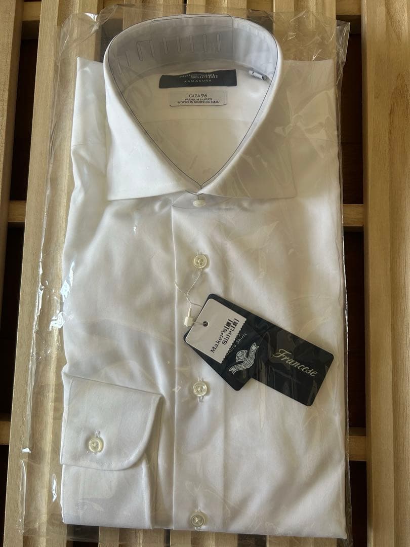 【ろいっちさん専用】メーカーズシャツ鎌倉 GIZA96 白 ビジネスシャツ