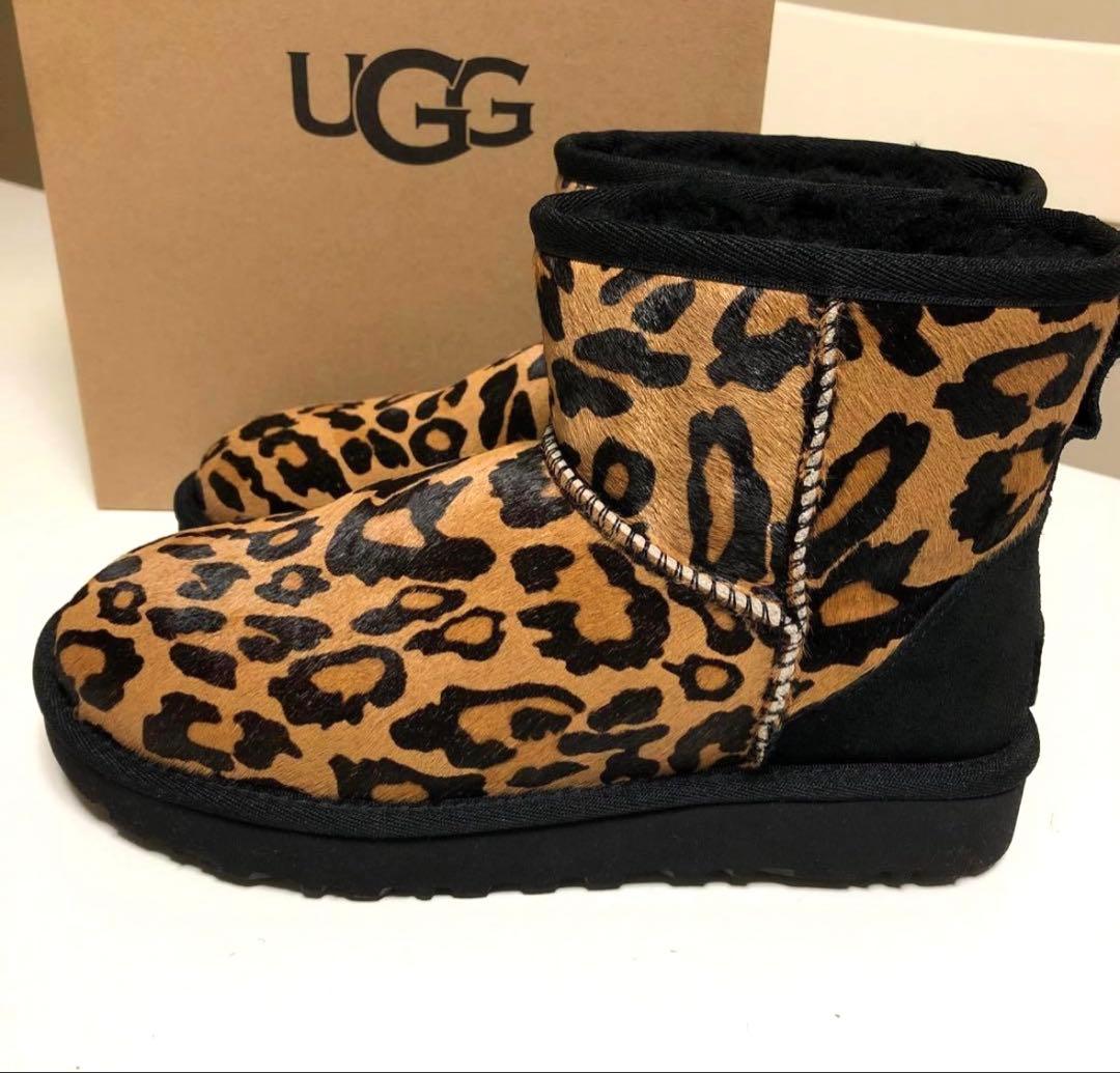 UGG ヒョウ柄 ムートンブーツ　レオパード柄　未使用　箱あり