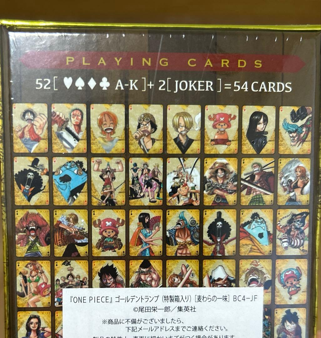 ONE PIECE GOLDEN PLAYING CARDS トランプ - メルカリ