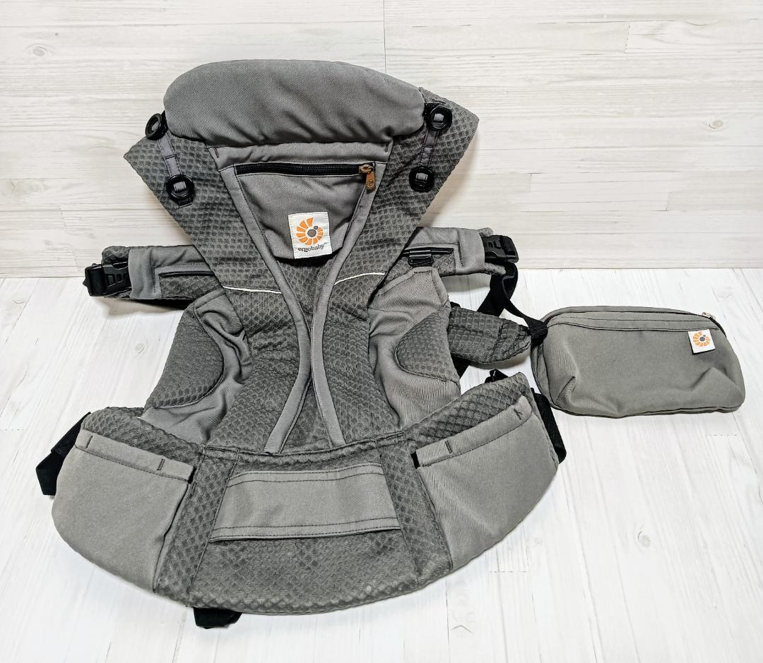 【美品】エルゴベビー OMNI Breeze グラファイトグレー 抱っこ紐