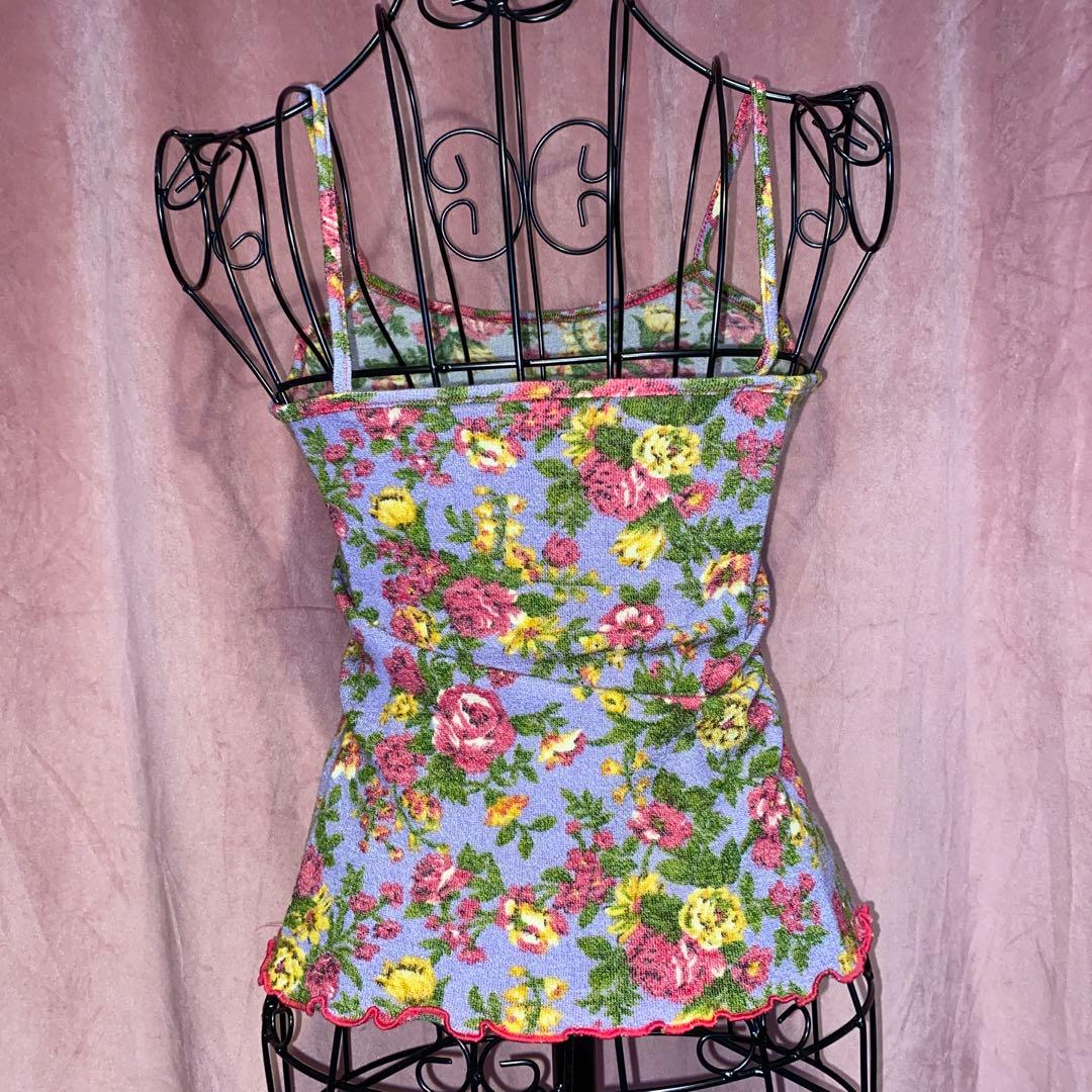 アンティーク 花柄 キャミソール 姫ギャル y2k - メルカリ