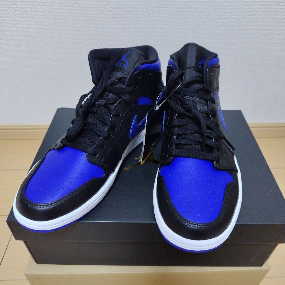 新品Nike Air Jordan 1 ブラック/ブルー ハイカット27.5cm