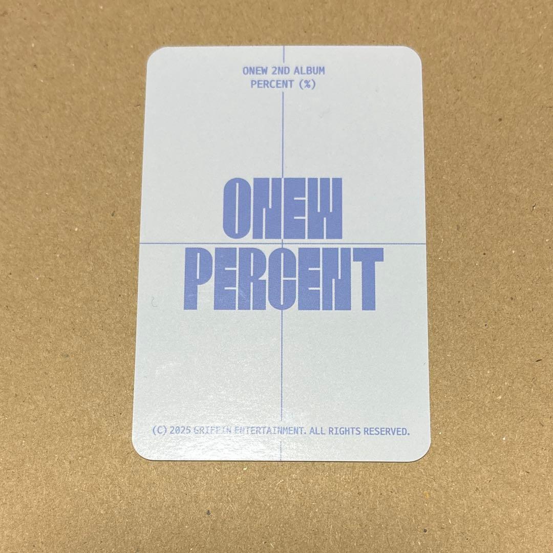 SHINee ONEW オニュ PERCENT 韓国 POP-UP トレカ④ - メルカリ