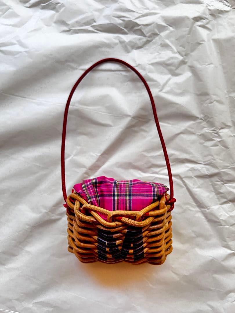 ebagos サブバッグ・カゴケースM チェック #43604