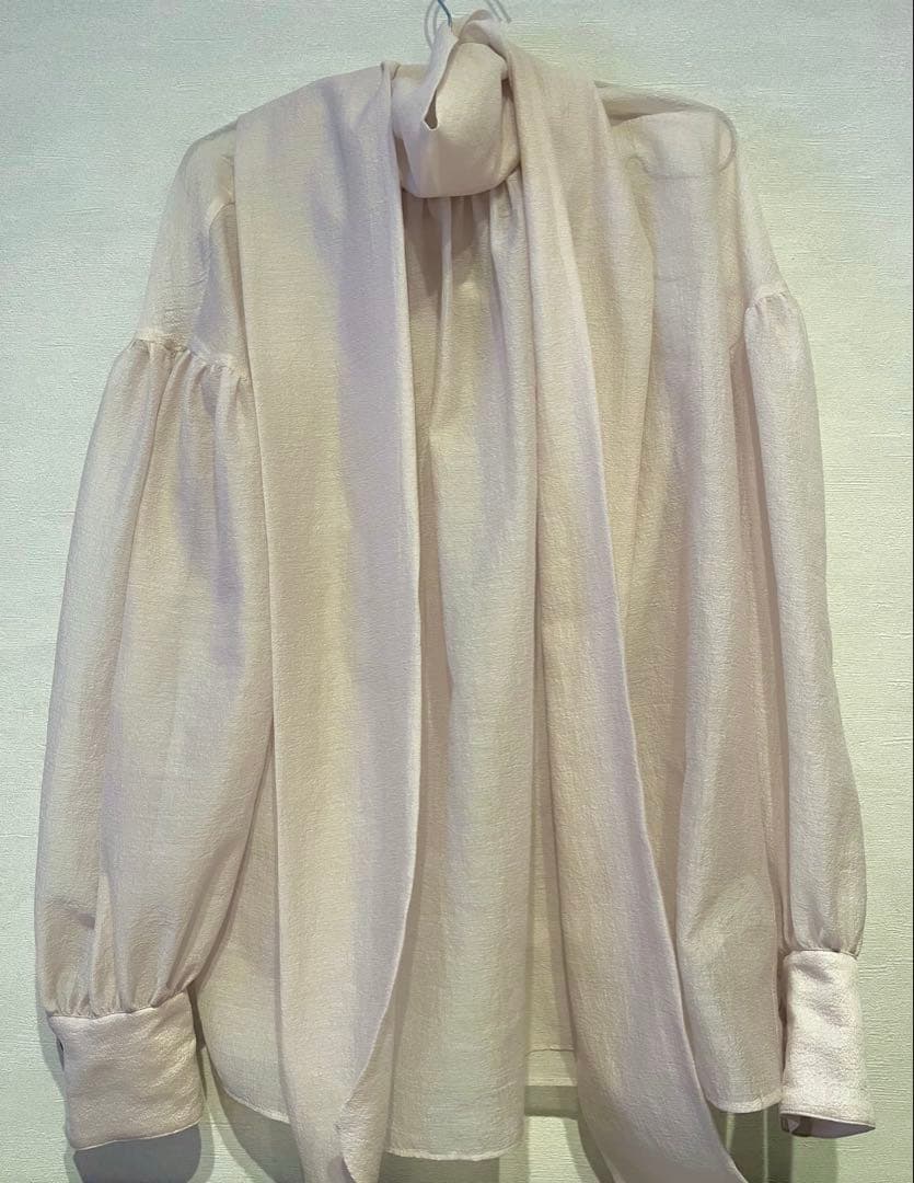 美品】Whim Gazette オーガンザボウブラウス ベビーピンク - メルカリ