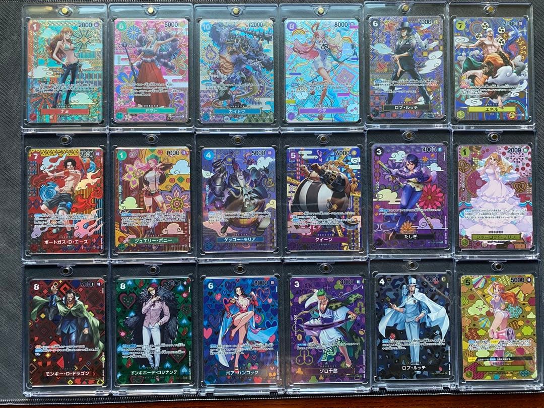 ワンピースカード　SP 和柄　18枚セット クイーン(パラレル/SP/和柄/illust:Koushi Rokushiro)【SP】{ST04-005