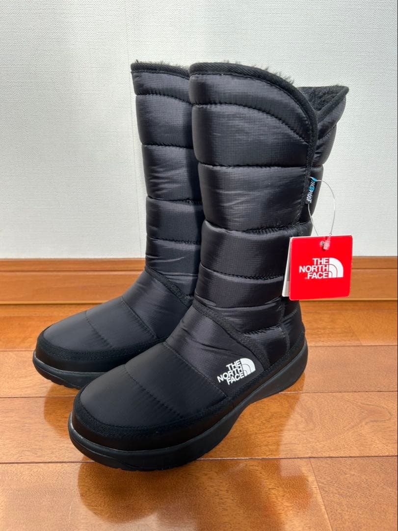 未使用 ザノースフェイス 防水ブーツ ウォータープルーフ 23 ブラック