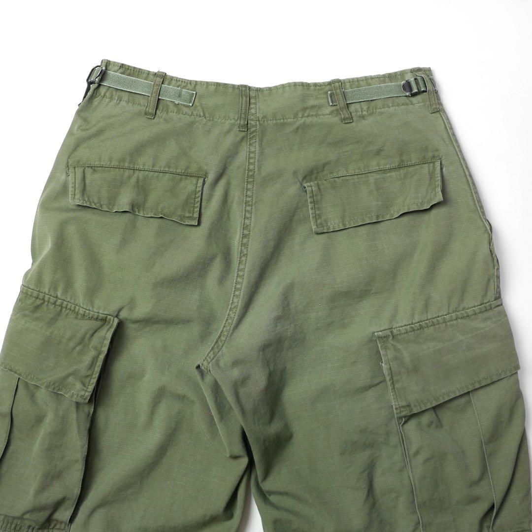 60s70sビンテージ ジャングルファティーグ カーゴパンツ リップストップSR
