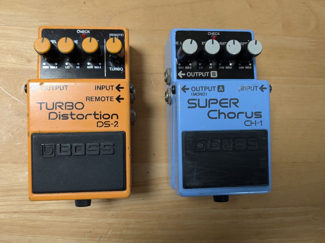 BOSS DS-2 & CH-1 エフェクターセット　動作OK! 箱　説明書付き