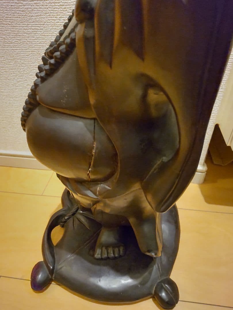 七福神 布袋尊 ／ 手彫り ／ ヴィンテージ 昭和 骨董 - メルカリ