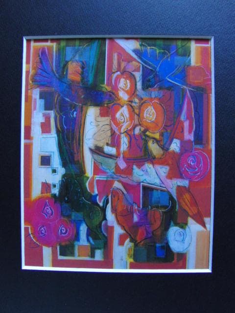 江村正光、コスモ・シチイソング、希少な画集より、新品高級額・額装付