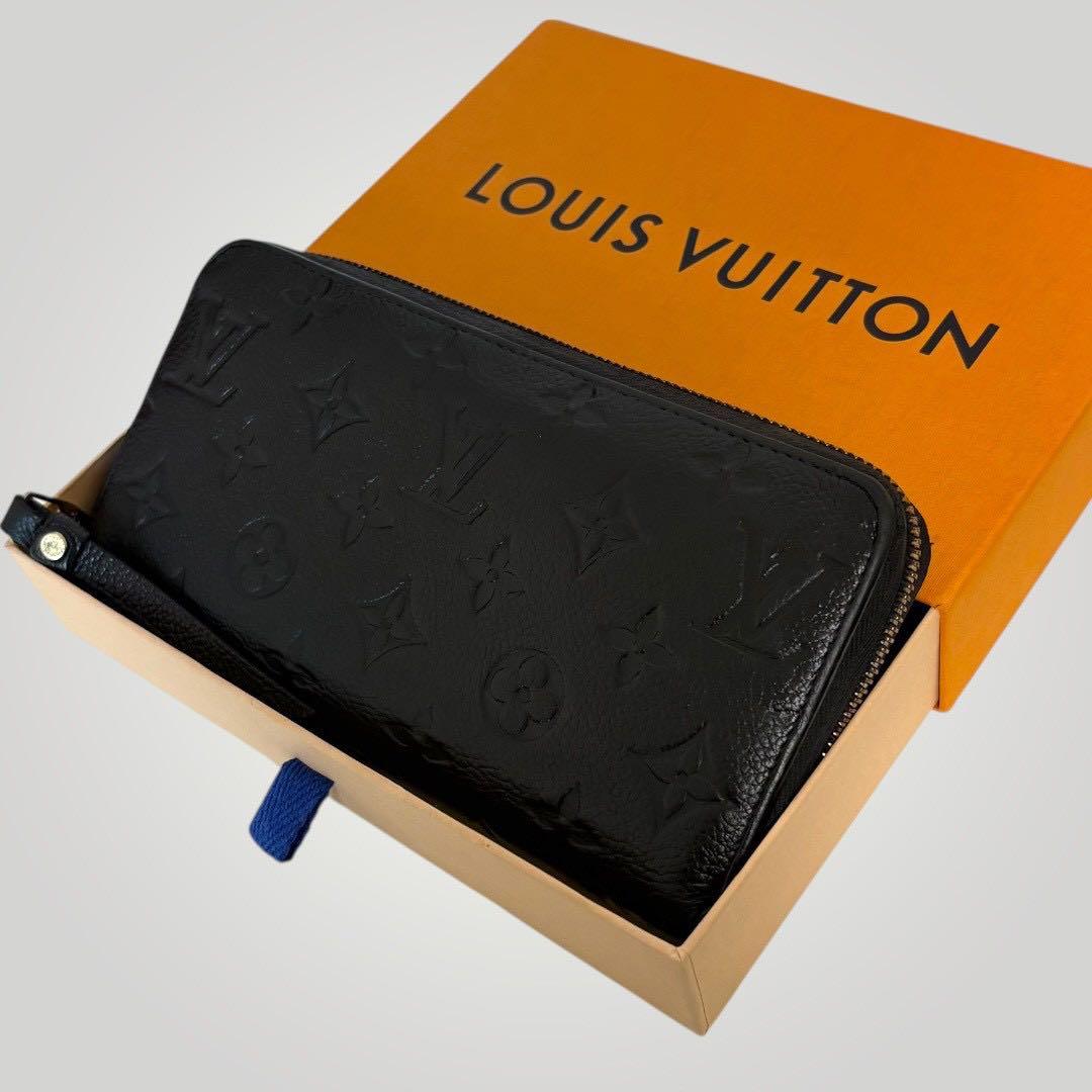 極美品✨ ルイヴィトン アンプラント モノグラム ジッピーウォレット 長財布 黒