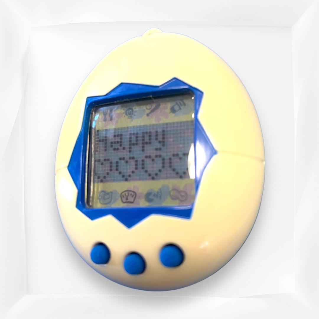 M189❀たまごっち 初代 海外 英語版 1997 バンダイ ホワイトブルー