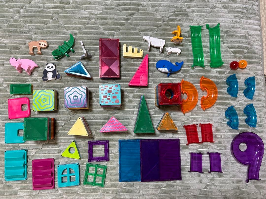 知育ブロックセット 動物パーツ付き