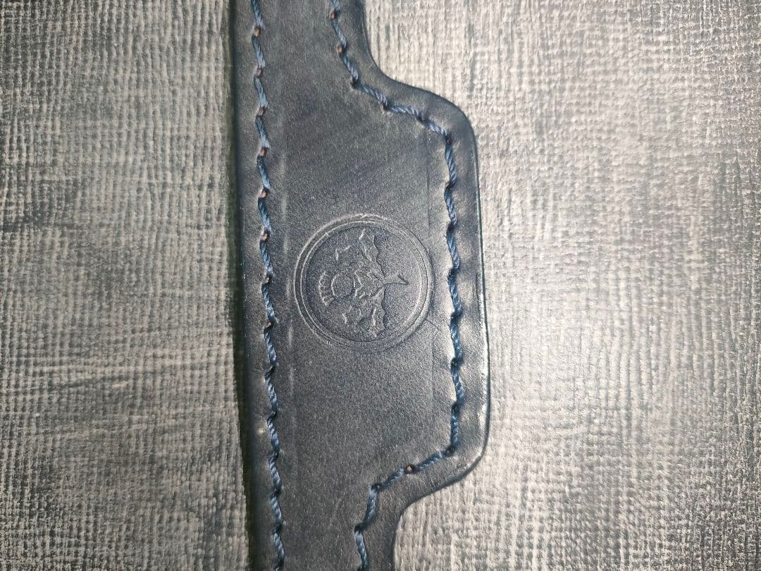 グレンロイヤル 02-5225 2ハンドルジップケース ダークブルー 型押し