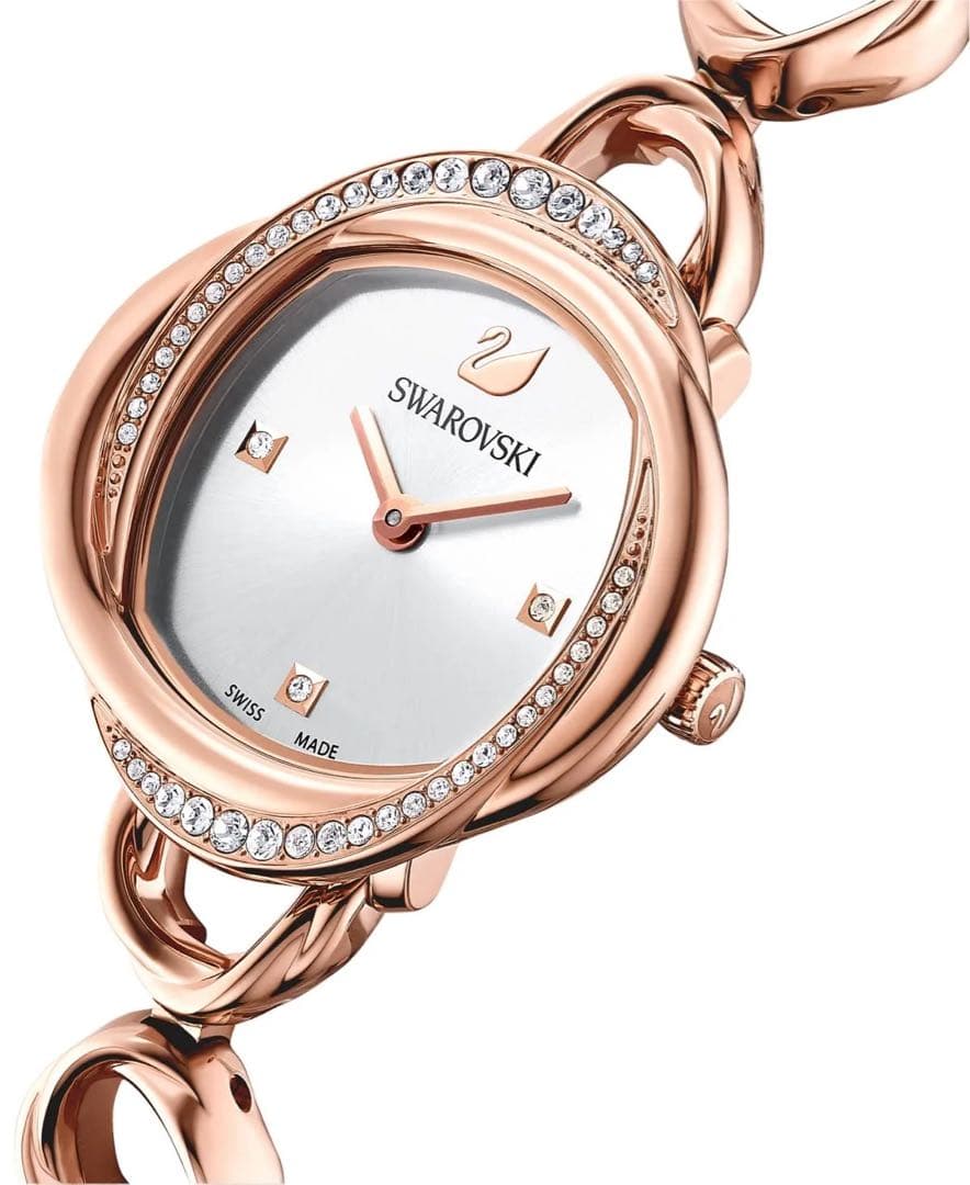 美品【SWAROVSKY】　クリスタルフラワーウォッチ