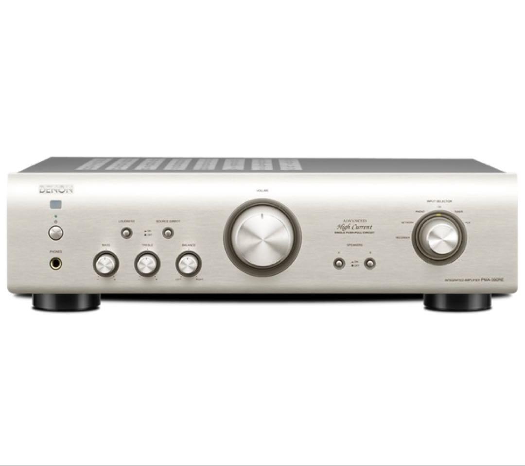 動作確認済 ガリなし DENON PMA-390REプリメインアンプ DENON/プリメインアンプ/PMA390RE ブラック -DJ機材アナログレコード