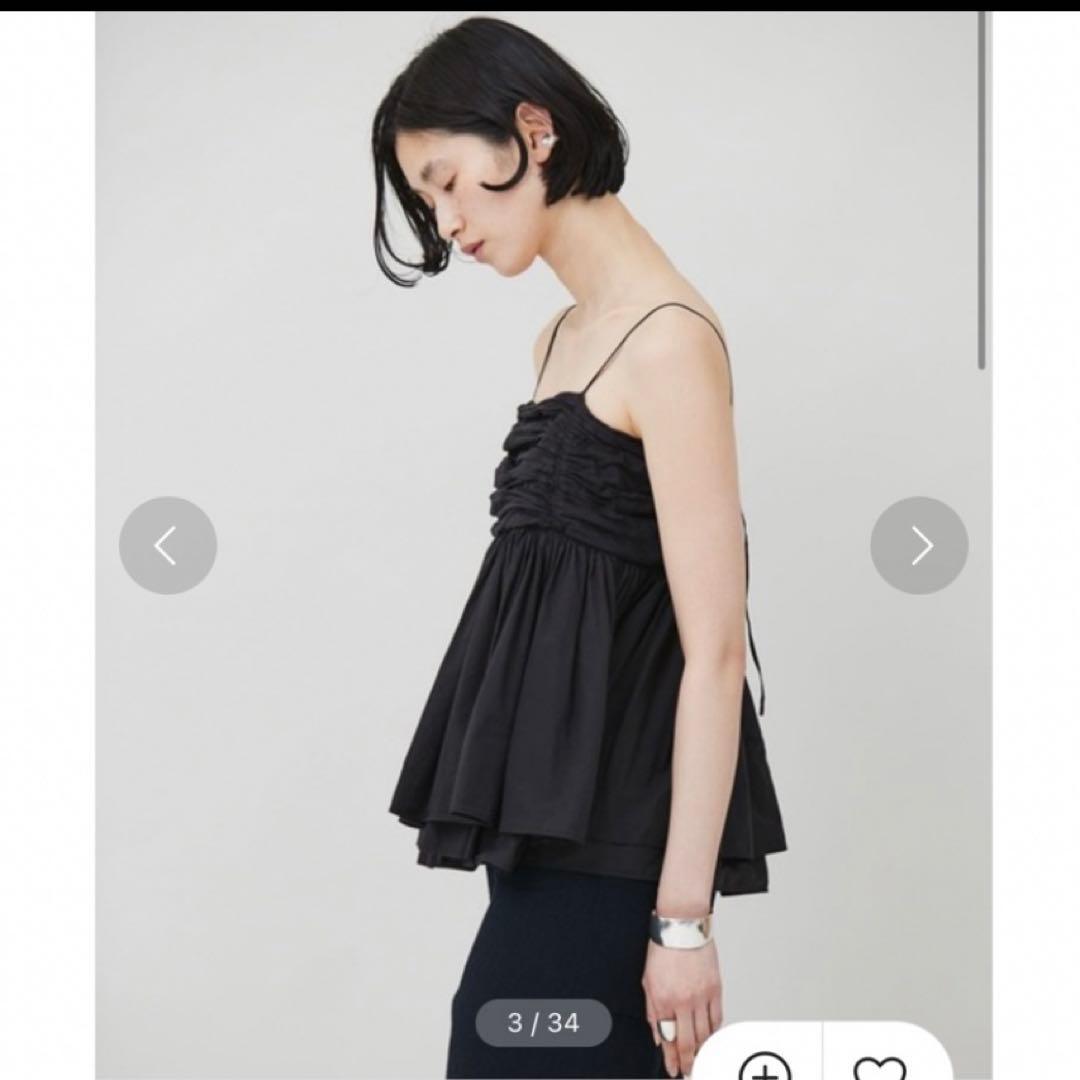 curensology レイヤードキャミソール ブラック