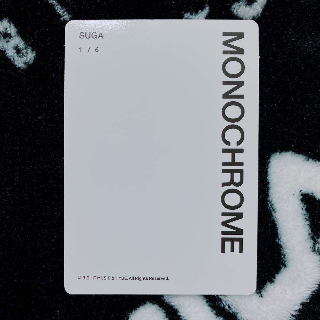 公式】BTS モノクロ ミニフォト SUGA ユンギ ① - メルカリ