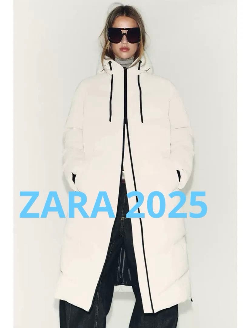 ZARA ウィンドプルーフフード付きロン グラバー加工アノラック S 新品