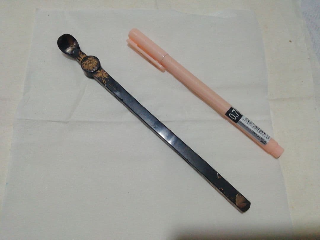 ♪蒔絵こうがい　かんざし　江戸　少々いたみが 蒔絵笄 江戸時代 アンティーク