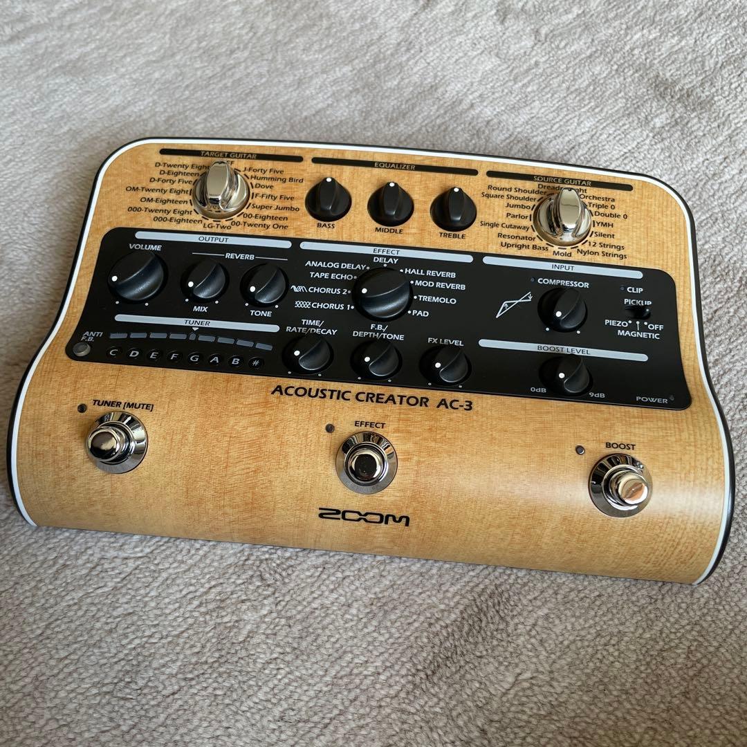 ZOOM ACOUSTIC CREATOR AC-3 取説つき