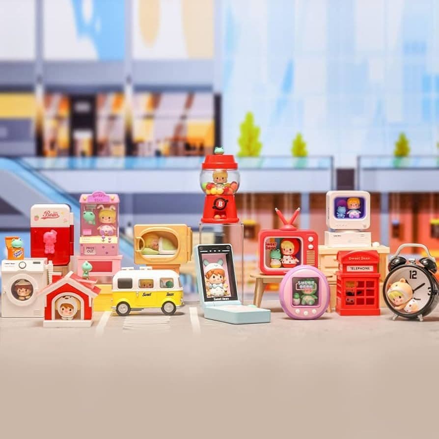 POPMART Sweet Bean I am Here！ 全種類 POP MART Sweet Bean I am Here! 3PC Exclusive Action Figure Box Toy