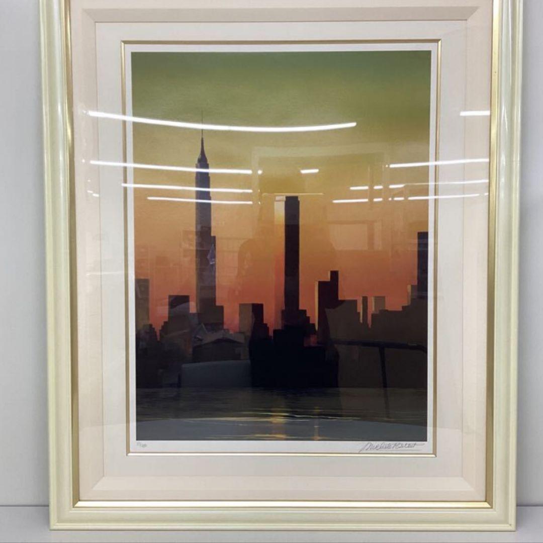 版画 ミッシェル・バテュ 私の摩天楼 作品番号 82/100 シルクスクリーン