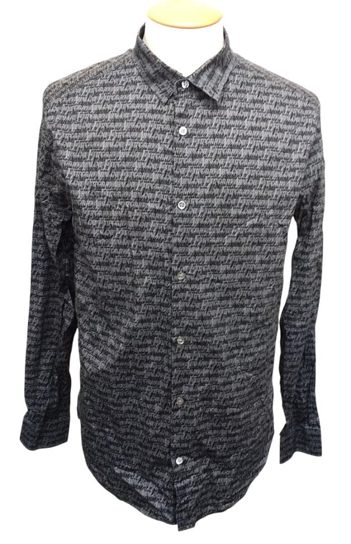 EMPORIO　ARMANI　エンポリオアルマーニ　総柄　長袖シャツ