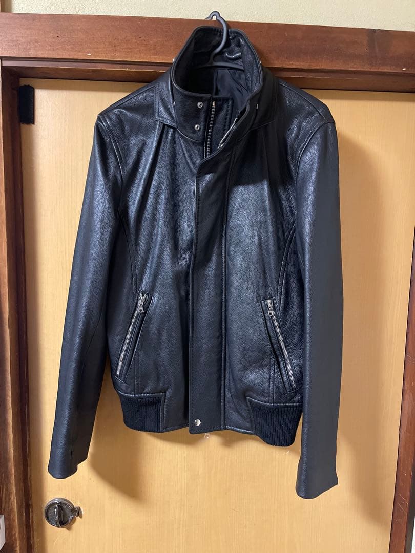 ARTISAN 黒レザージャケット スタンドカラー size L スタンドカラーレザージャケット / Stand Collar Leather Jacket