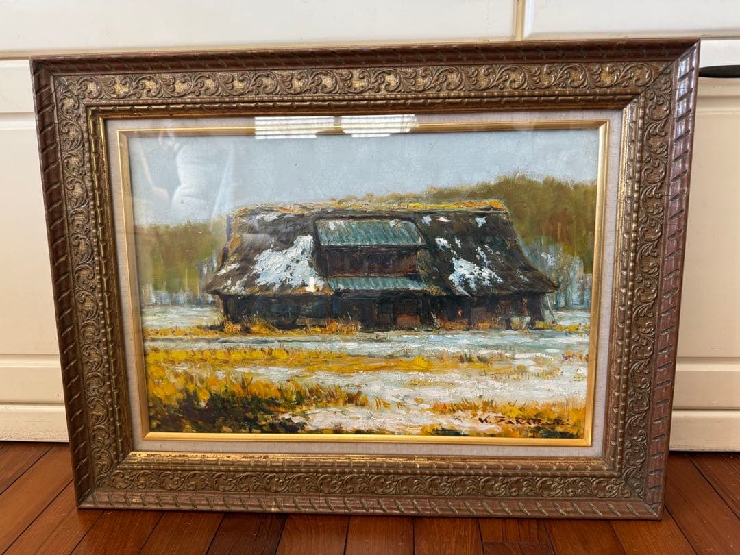 104.「廃屋」髙橋一善 油絵