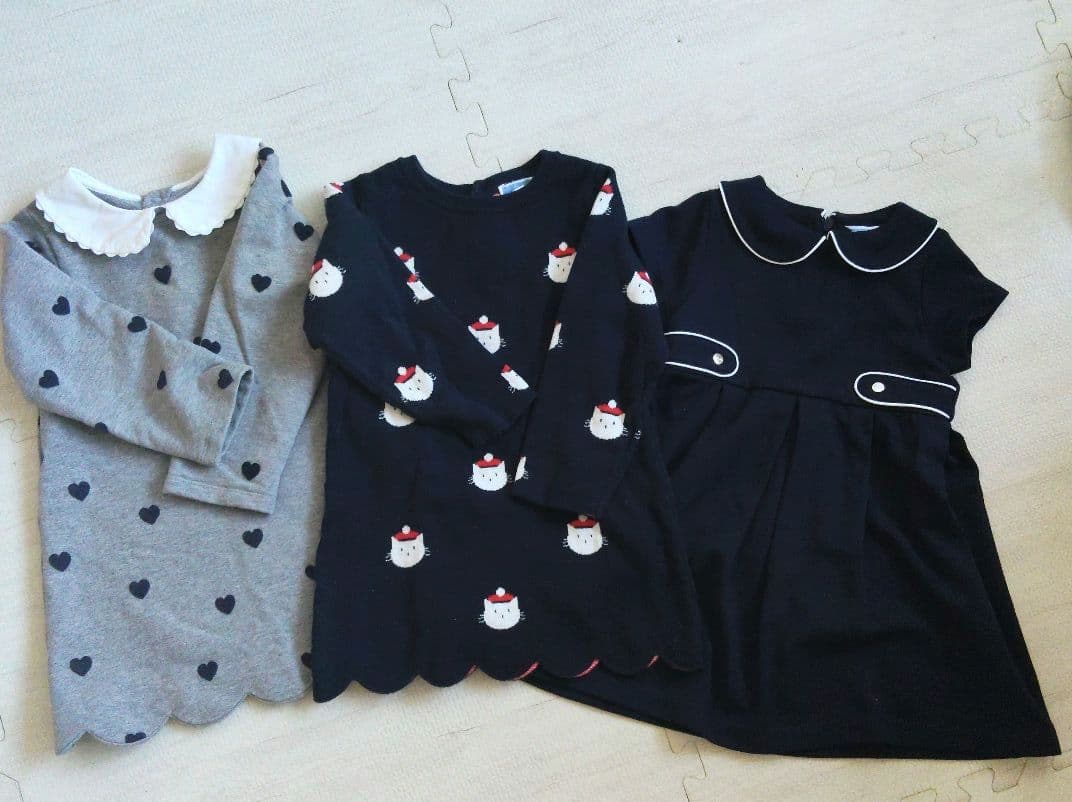 ジャカディ　90cm ワンピース3点セット