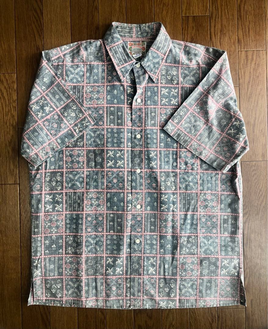 【美品】reyn spooner レインスプーナー アロハシャツ90s ハワイ 90sレインスプーナー アロハシャツ プルオーバー Mサイズ ハワイ製 90