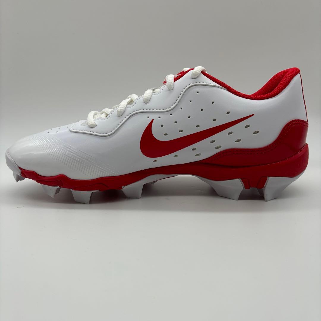 NIKE 野球 スパイク ポイント ホワイト レッド 赤 26.5㎝ 軽量 ロー