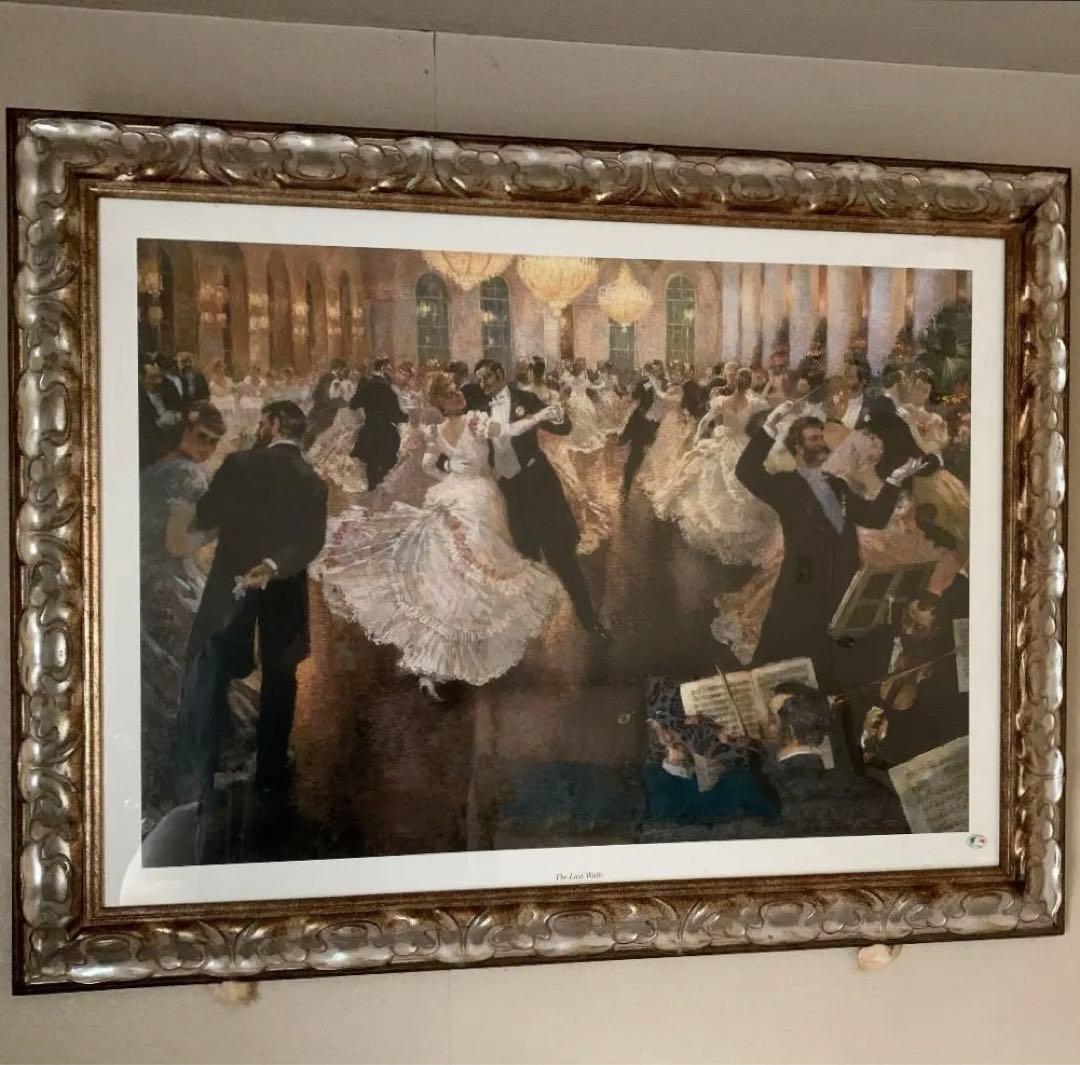 イタリア製　絵画　The  last   waltz   写真複製