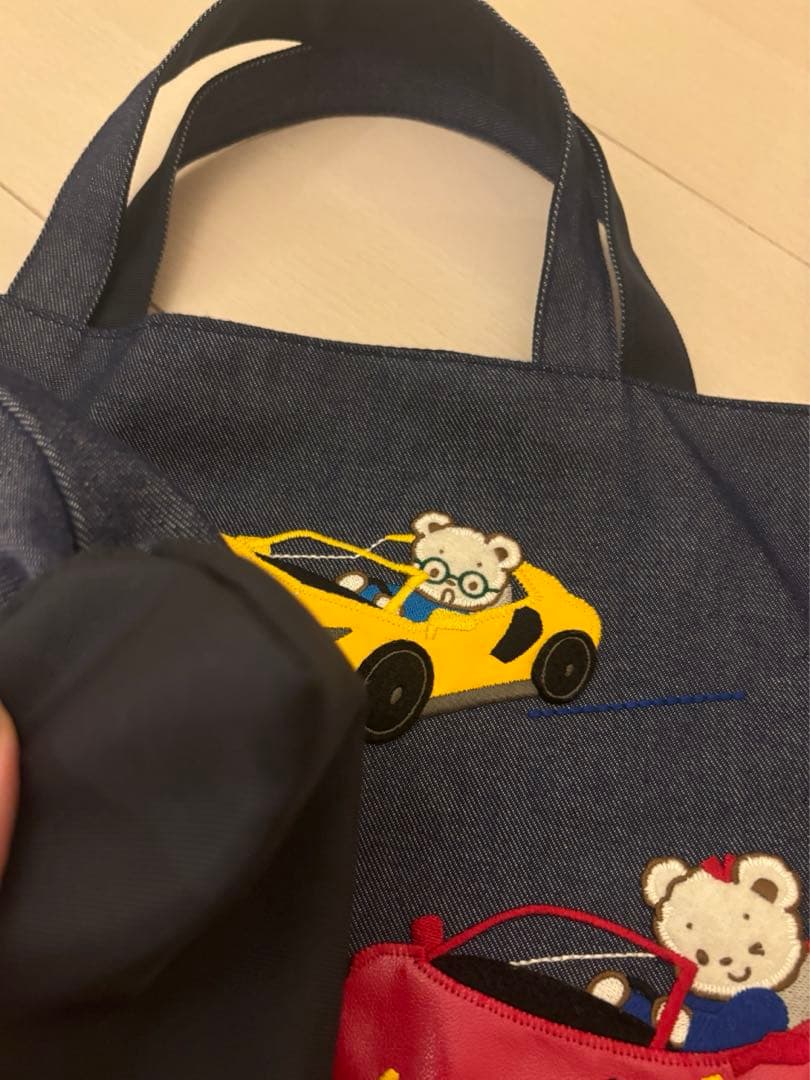 ファミリア×コーンズ コラボデニムバック 希少 - メルカリ