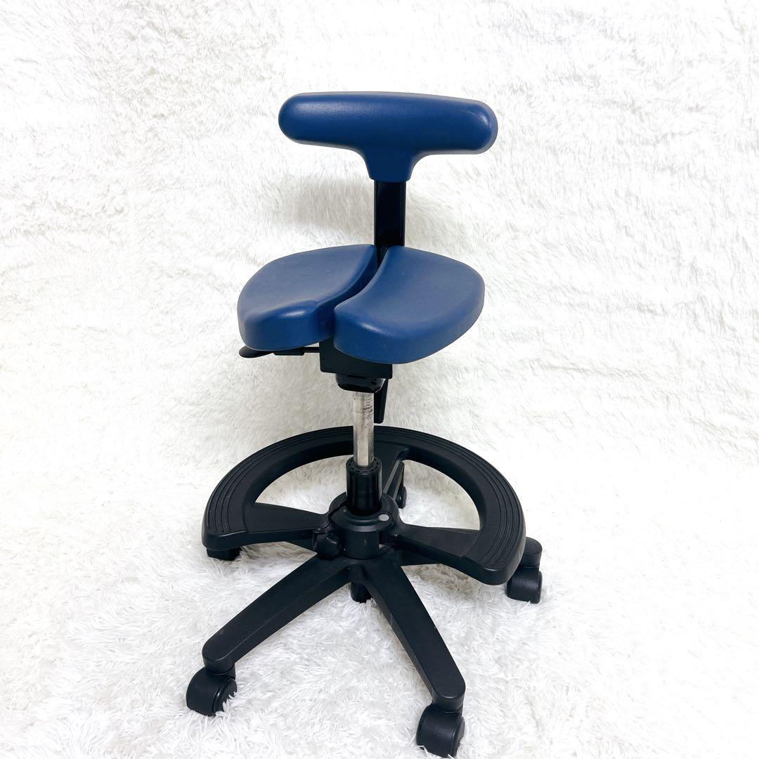 【美品】ayurchair アーユルチェア オクトパス ブルー　足置き
