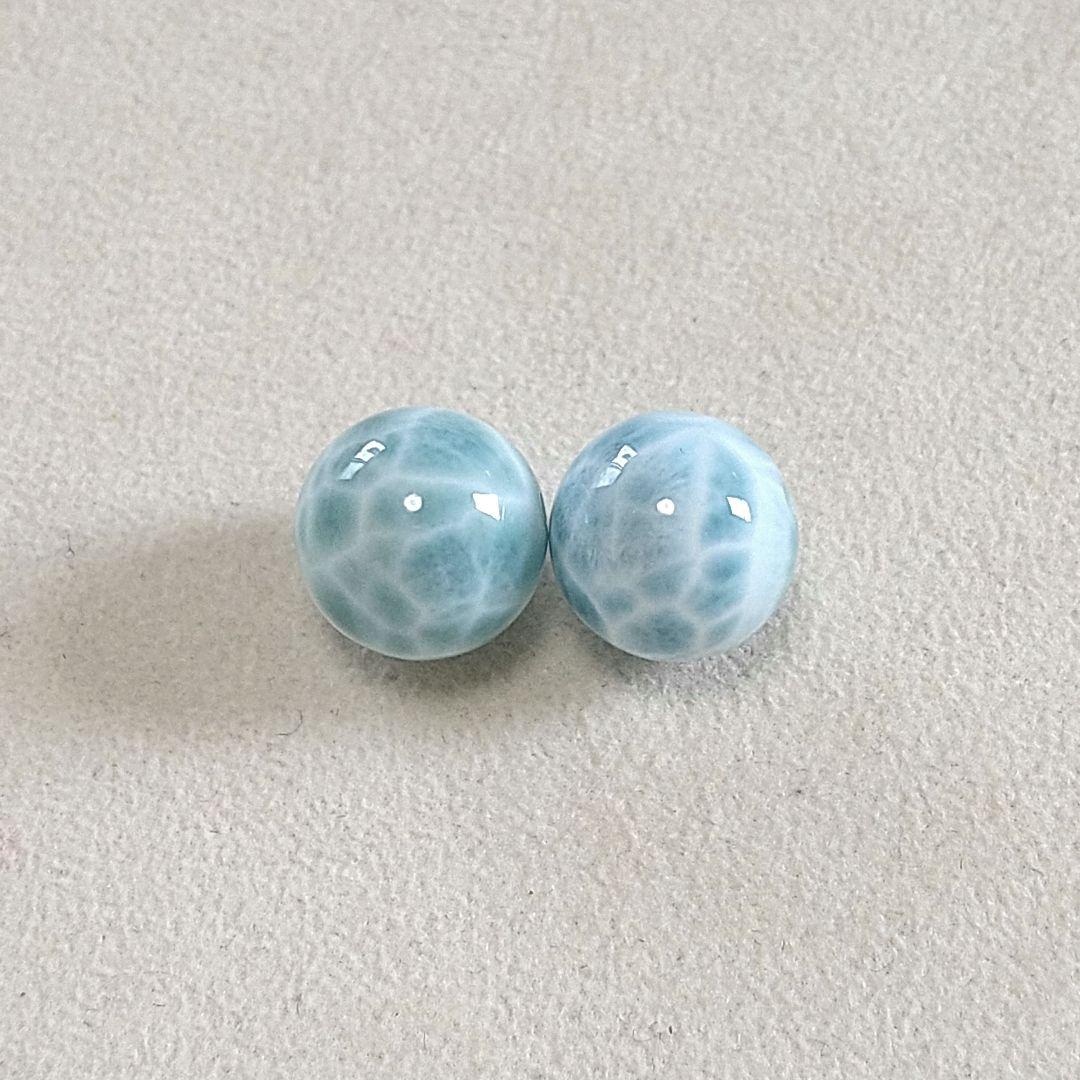 商品の説明必読！∞ ラリマー12.3mm × 2玉 ∞